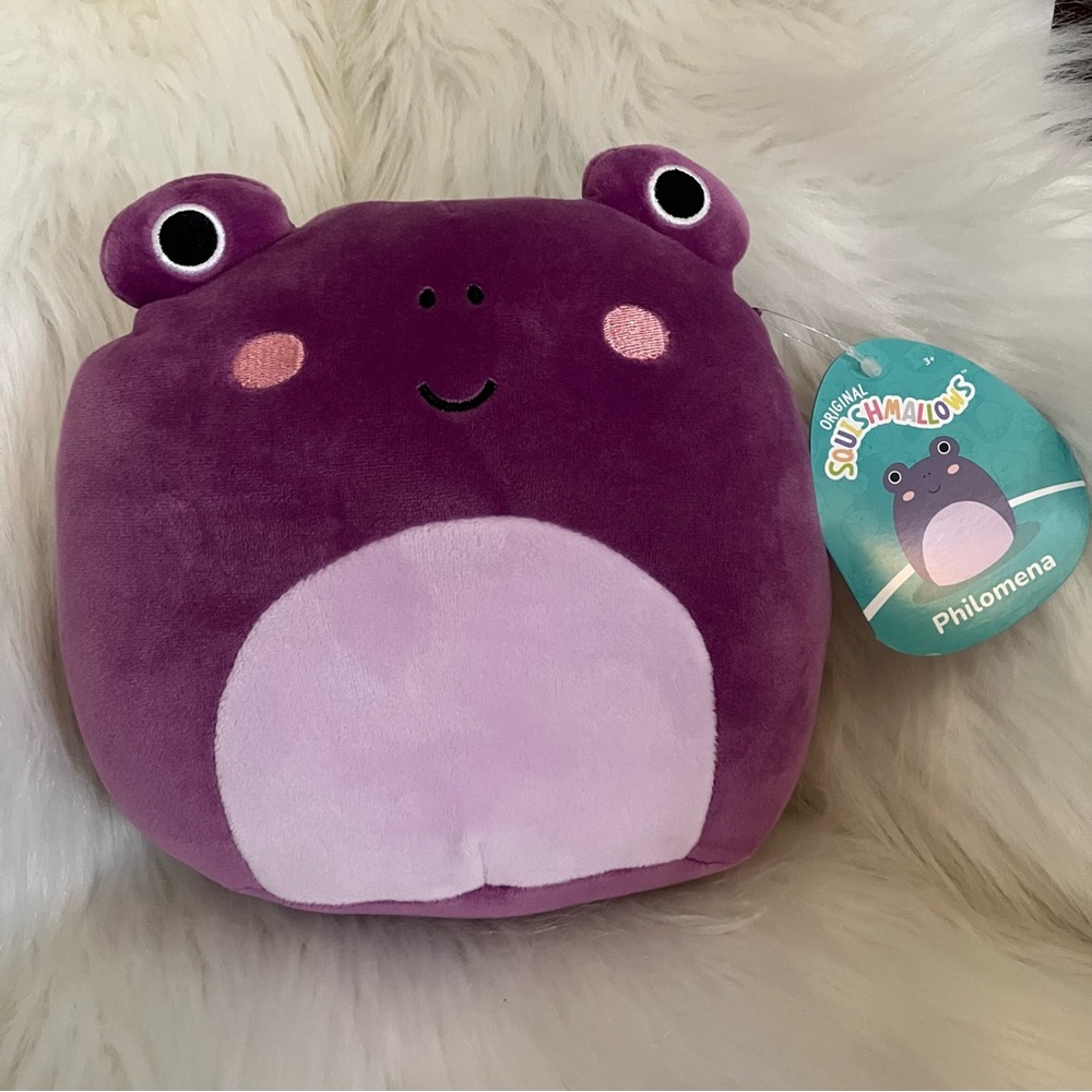 Squishmallows Purple Philomena Frog Plush Stuffed Animal 7.5” NEW